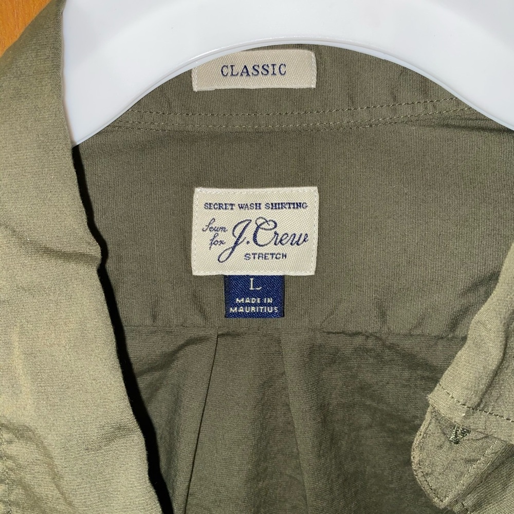 Green J. Crew button down. - Picture 4 of 4